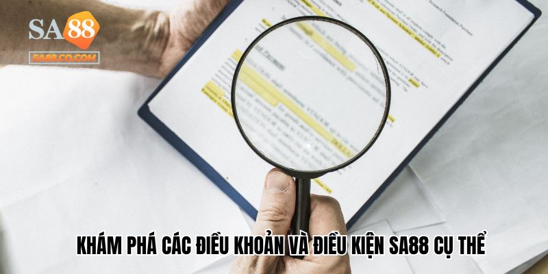 Khám phá các điều khoản và điều kiện Sa88 cụ thể